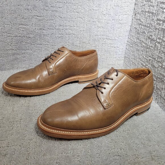 Grant Stone Plain Toe Men's Size US 10.5 E Dune Chromexcel Leather Oxford Shoe - Picture 6 of 12